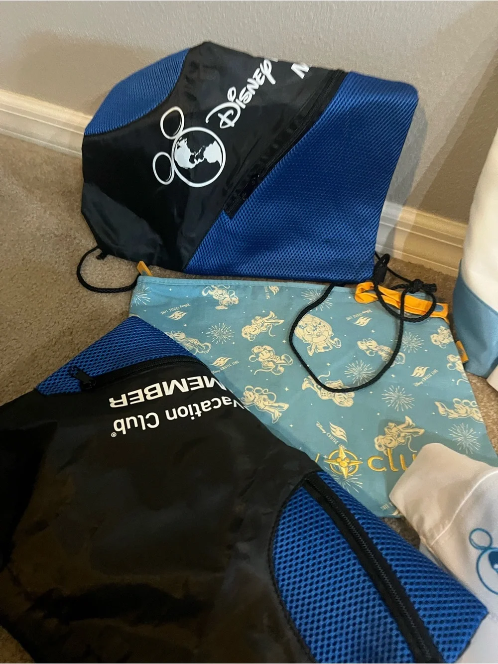 Disney Vacation Club Swag NEW - hats, wet/dry bag, beach bag, sling bag, lanyard
